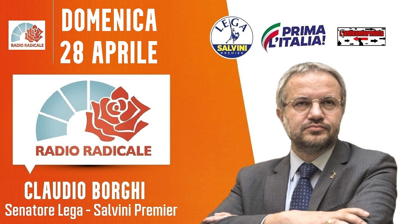 🔴Intervista al Sen. Claudio Borghi prima della firma per la candidatura alle europee dell' 8/9-4-24