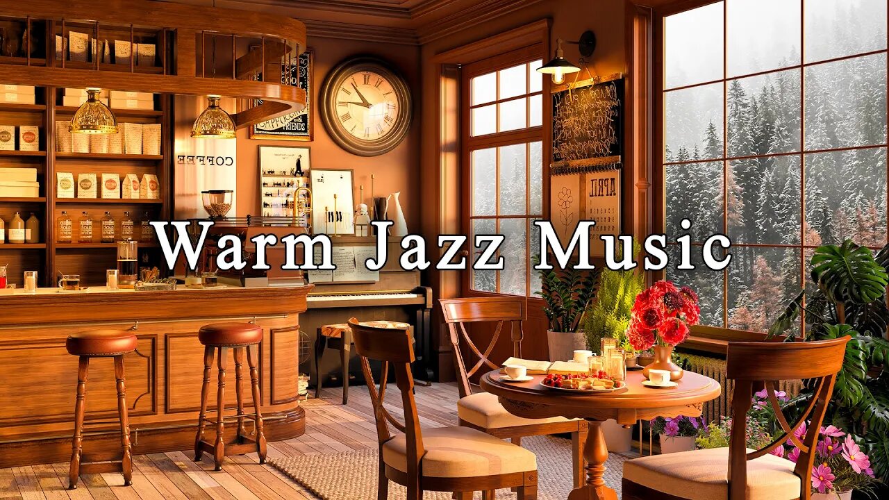 Smooth Jazz Music in Cozy Coffee Shop Ambience ☕ Relaxing Jazz Instrumental Music for Studying, Work