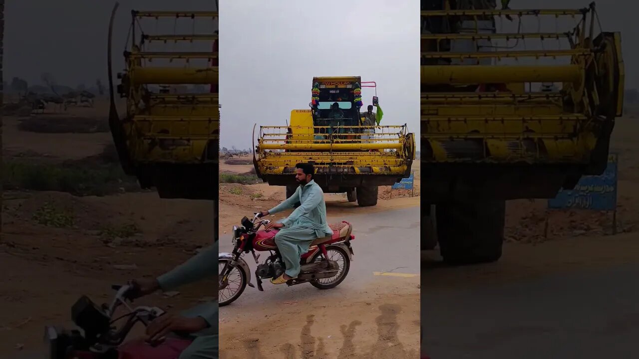 Rice Cutting Machine #jcb #cr7 #shortsvideo #tractor #shortsfeed #shorts #short