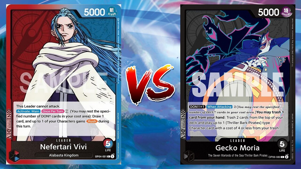 One Piece TCG Nefertari Vivi VS Gecko Moria!!