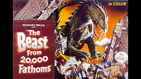 THE BEAST FROM 20,000 FATHOMS 1953 in COLOR Huge Dinosaur Attacks New York City FULL MOVIE