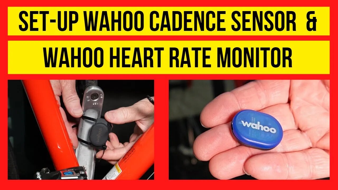 How to Set up Wahoo Cadence Sensor & Wahoo Heart Rate monitor on Indoor Bike Trainer