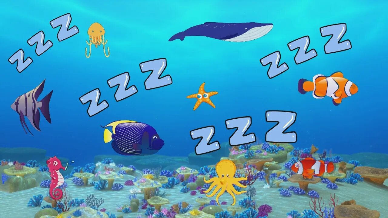 Bedtime Lullaby - Lullaby For Babies - Baby Sleep Music - Calming Undersea Animation