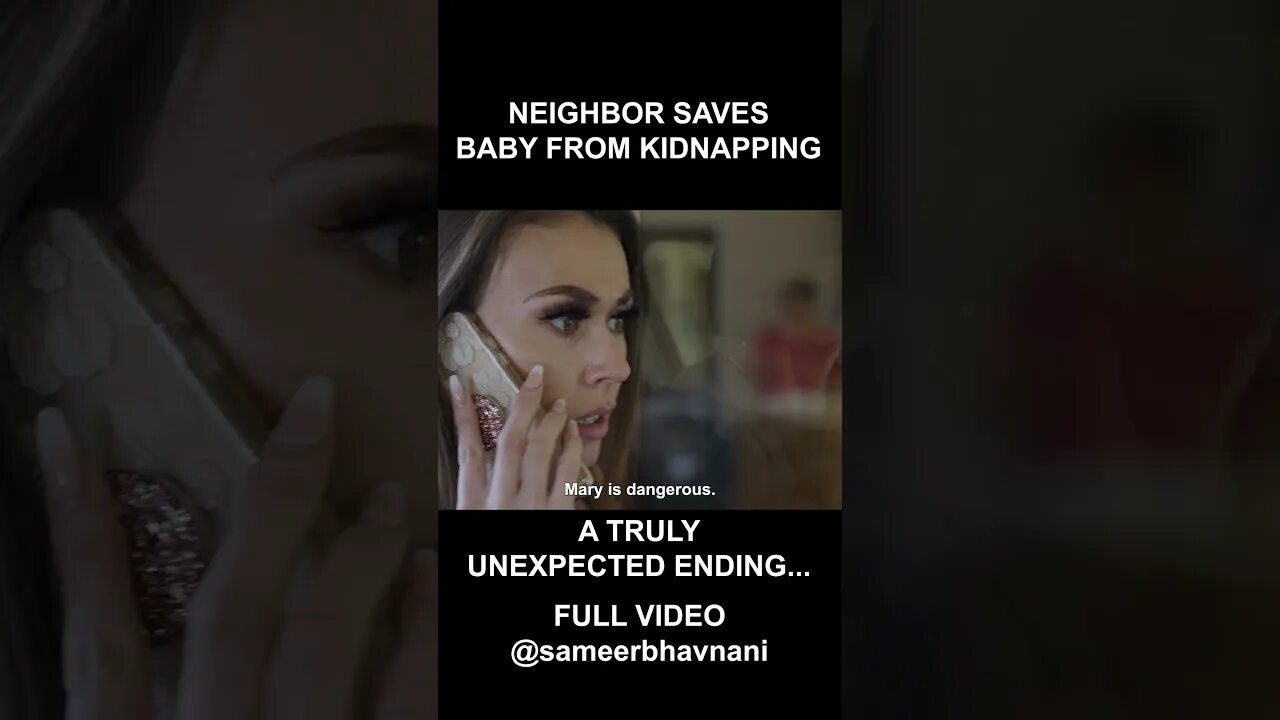 **CRAZY ENDING** Neighbor Saves Baby From Kidnapper! #shorts #sameerbhavnani #neighborbaby