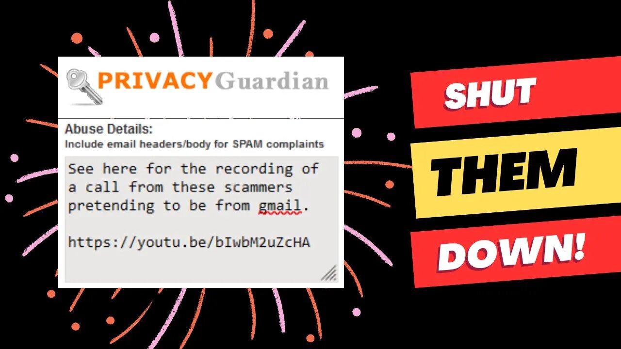 PrivacyGuardian STOP HIDING the IDENTITY of these SCAMMERS!!!!!