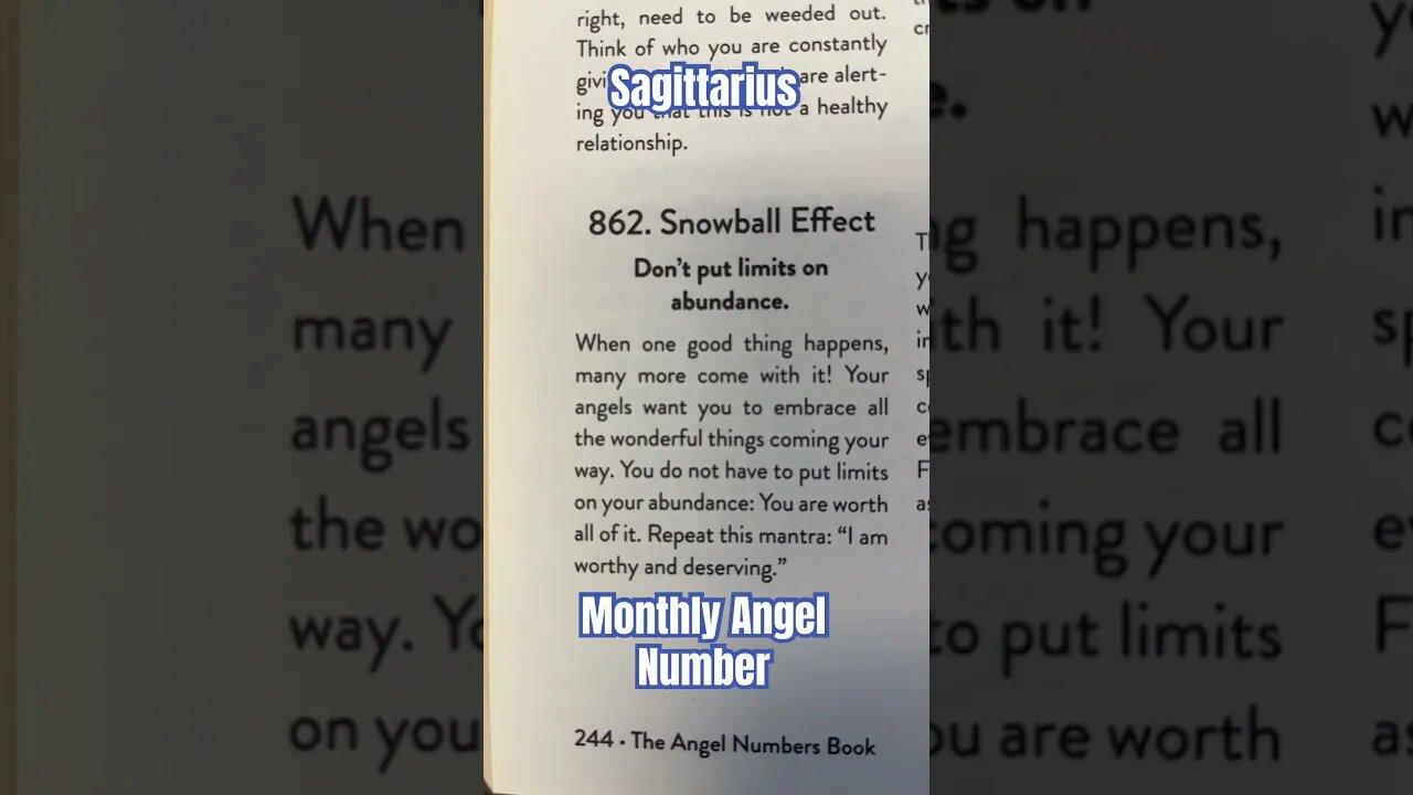 Sagittarius Angel Number 862#sagittarius tarot#Angel numbers