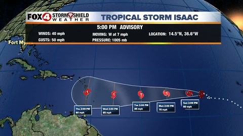 Tropical Storm Isaac Update 9-8 PM