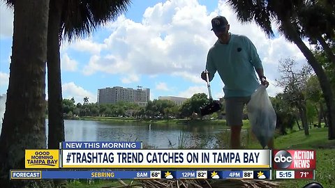 People using 'TrashTag' hashtag to create meet-ups to clean up Tampa Bay area waterways