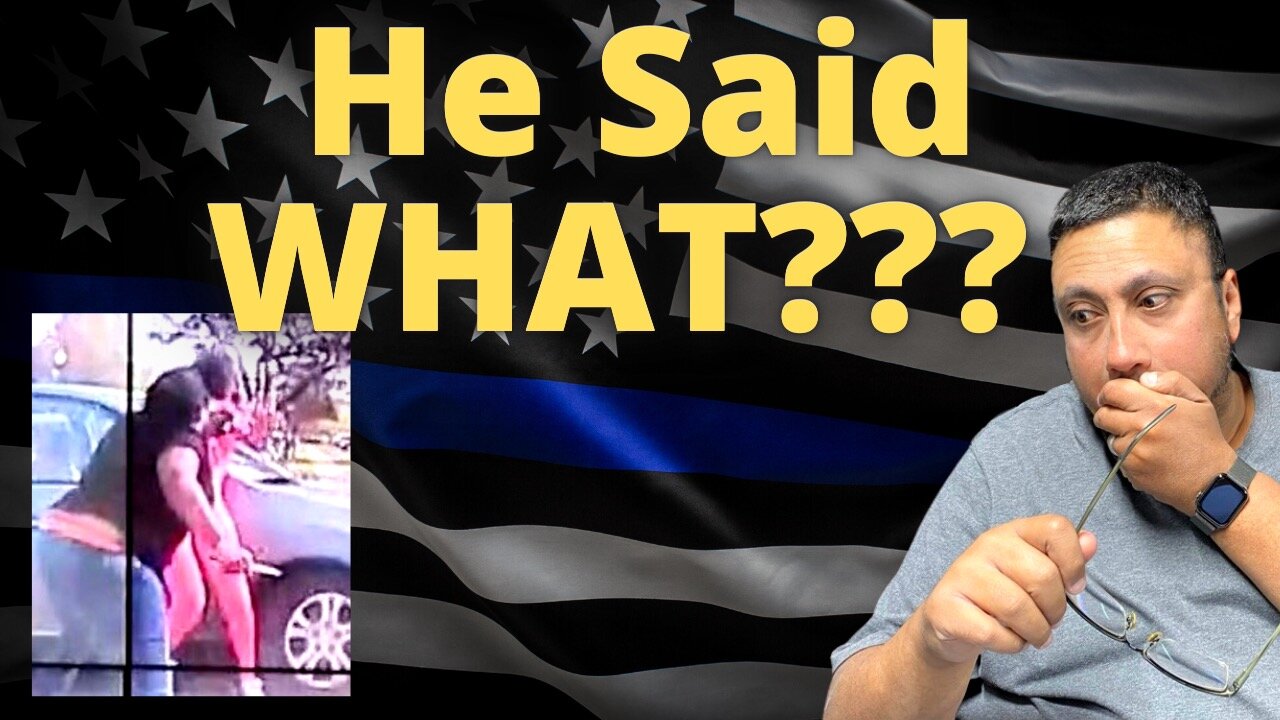 Watch this POLICE officer respond to a FOOLISH MAN!!!