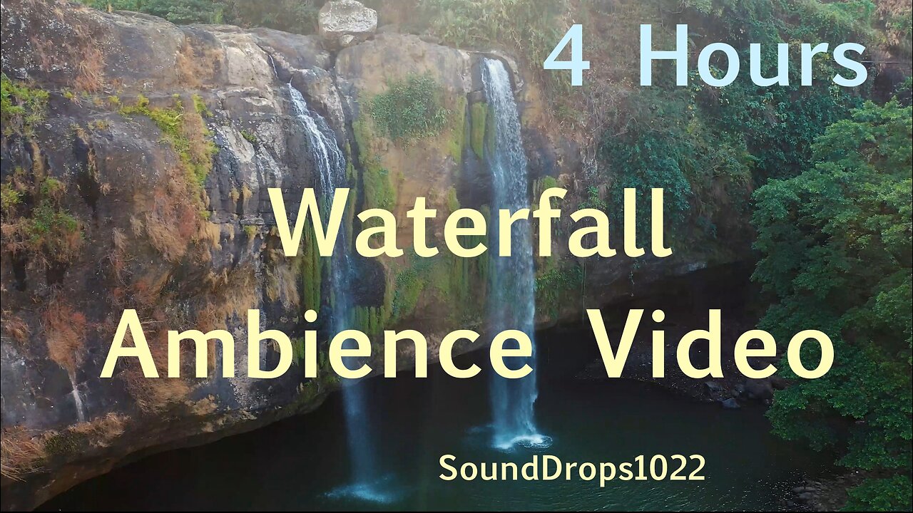 Immersion in Nature’s Symphony | 4-Hour Waterfall Ambience