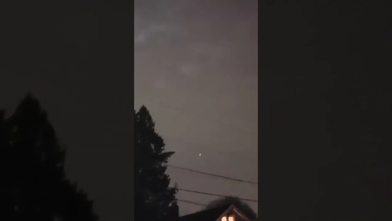 UFO ORB DROPS FROM OBJECT