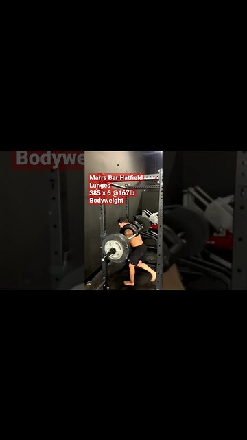 🦵Hatfield Lunges to Overload the Legs #shorts #marrsbar #powerlifting #accessory #legday #lunges