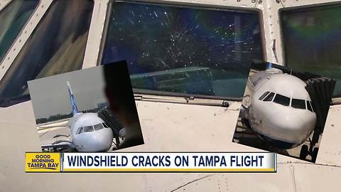 JetBlue Airlines plane windshield shattered while en route to Tampa International Airport