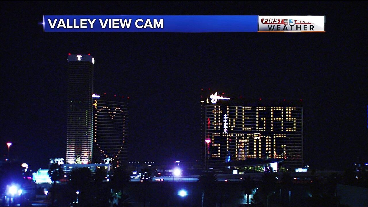 Messages of hope on the Las Vegas Strip