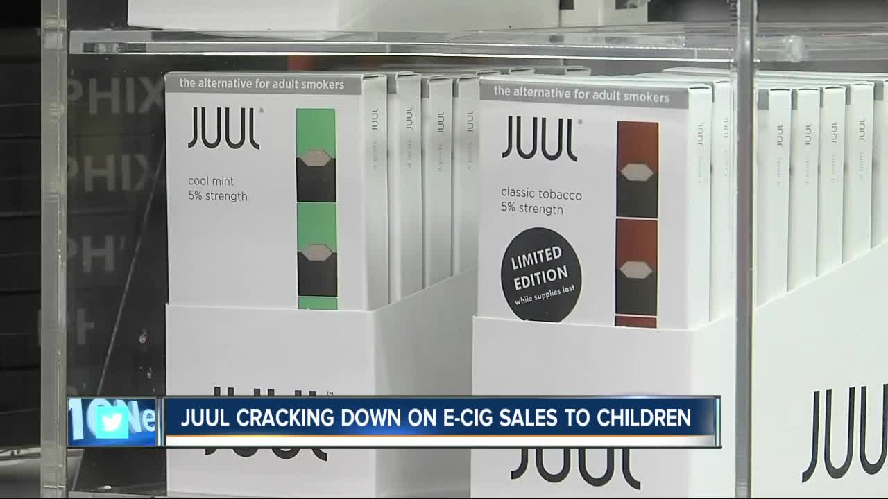 Company cracks down on e-cigarette sales to children