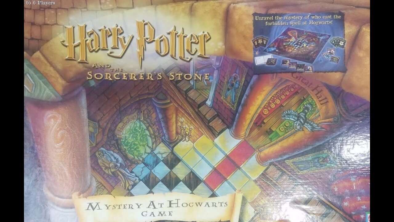 Harry Potter and the Sorcerer's Stone: Mystery at Hogwarts Game (2000, Mattel) -- What's Inside