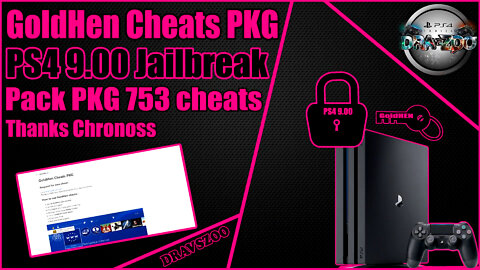 New PS4 Cheats Menu Pack PKG by Chronoss PS4 9.00 | Pack 753 cheats