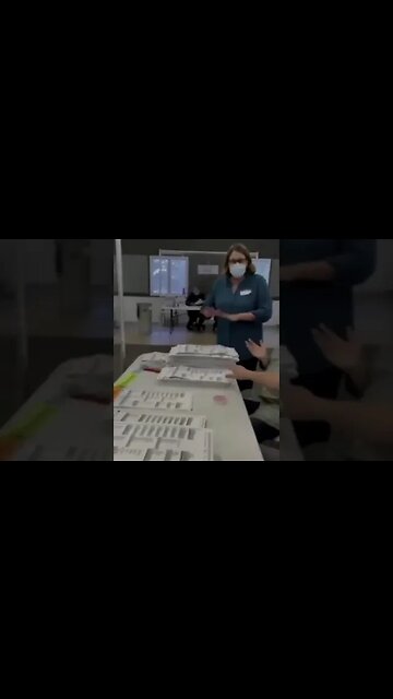 same Signature on multiple ballots caught on camera audio