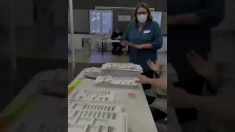 same Signature on multiple ballots caught on camera audio