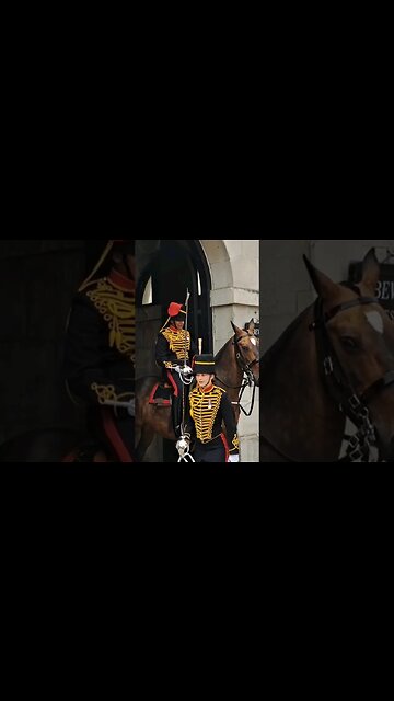 Female kings troop shouts make way at tourist's #horseguardsparade