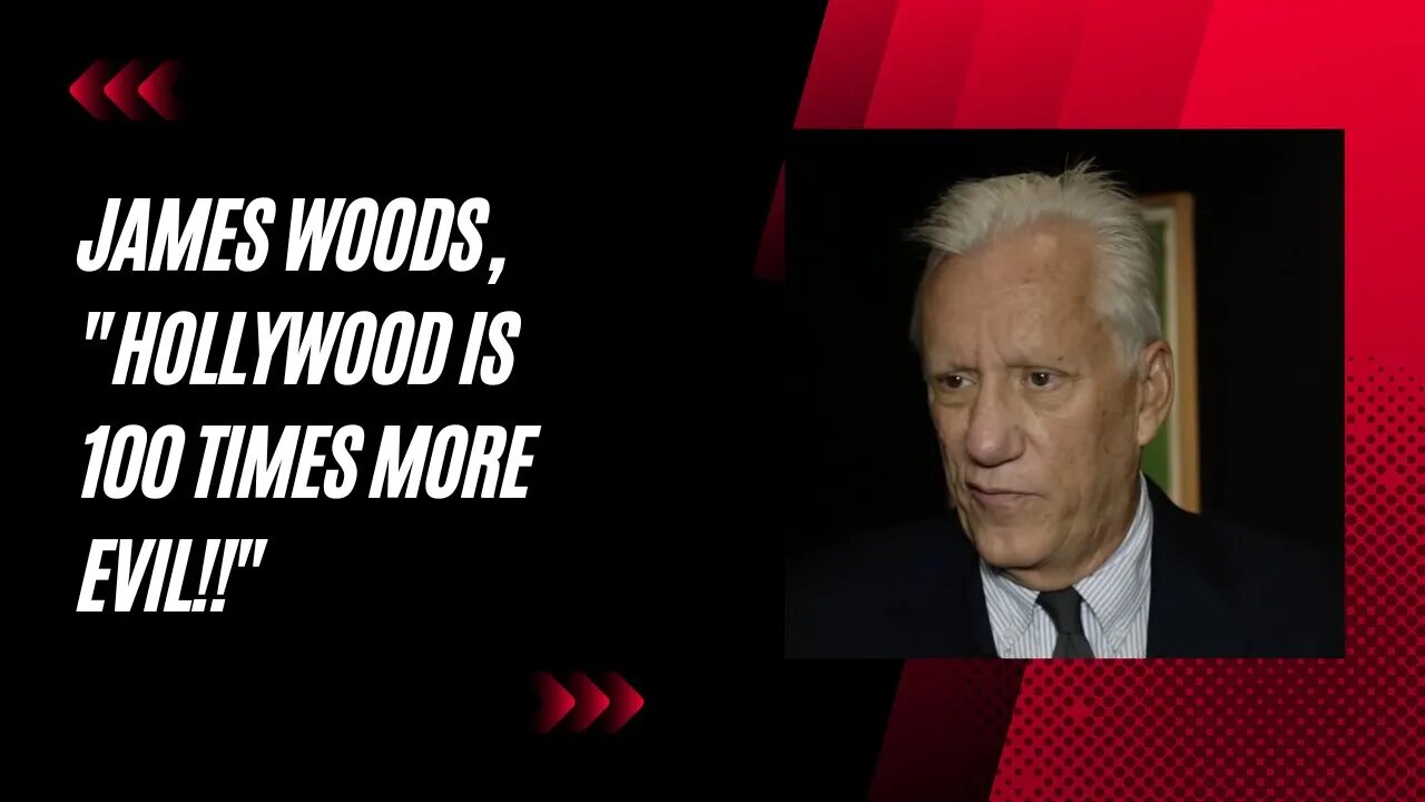 "The Shocking Truth About Hollywood: James Woods Exposes the Unimaginable Evil Within"