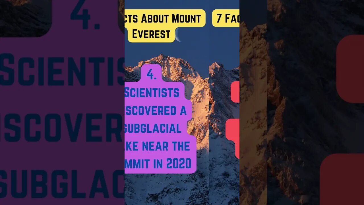 7 Facts about Mount Everest #shorts #everest #mounteverest