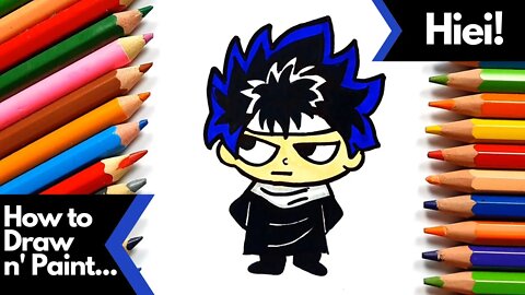 How to draw and paint Hiei Yu Yu Hakusho