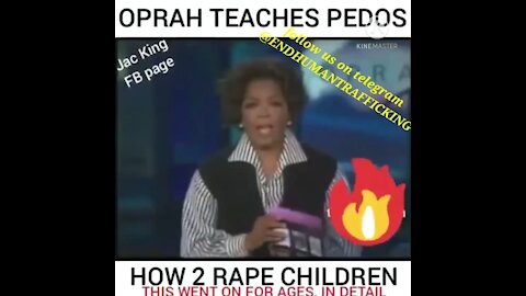 Oprah teaches pedos how to rape children