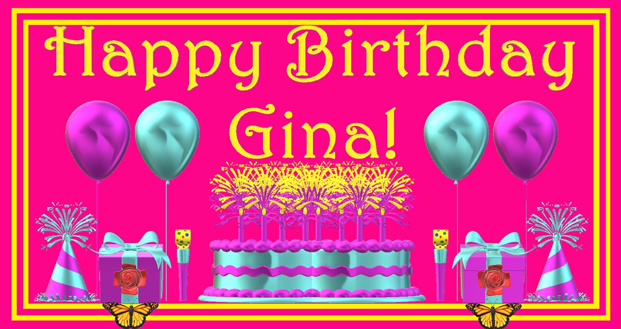 Happy Birthday 3D - Happy Birthday Gina - Happy Birthday To You - Happy Birthday Song