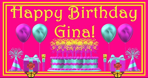 Happy Birthday 3D - Happy Birthday Gina - Happy Birthday To You - Happy Birthday Song