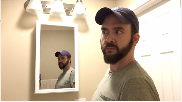 Man discovers true horror in the bathroom mirror