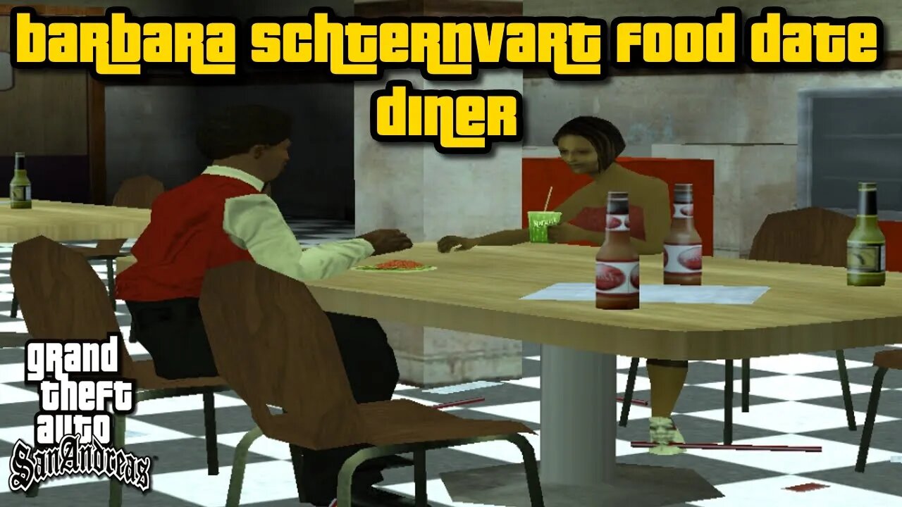 Grand Theft Auto San Andreas - Barbara Schternvart Food Date (Diner) [w/ "Hot Coffee"]