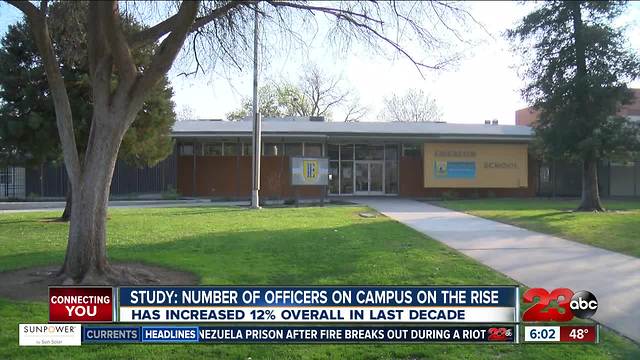 New study shows increase in school resource officers