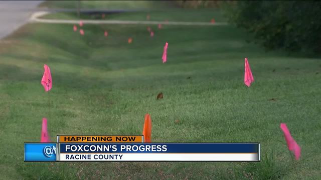 Frontage road work begins in Racine County for Foxconn plant