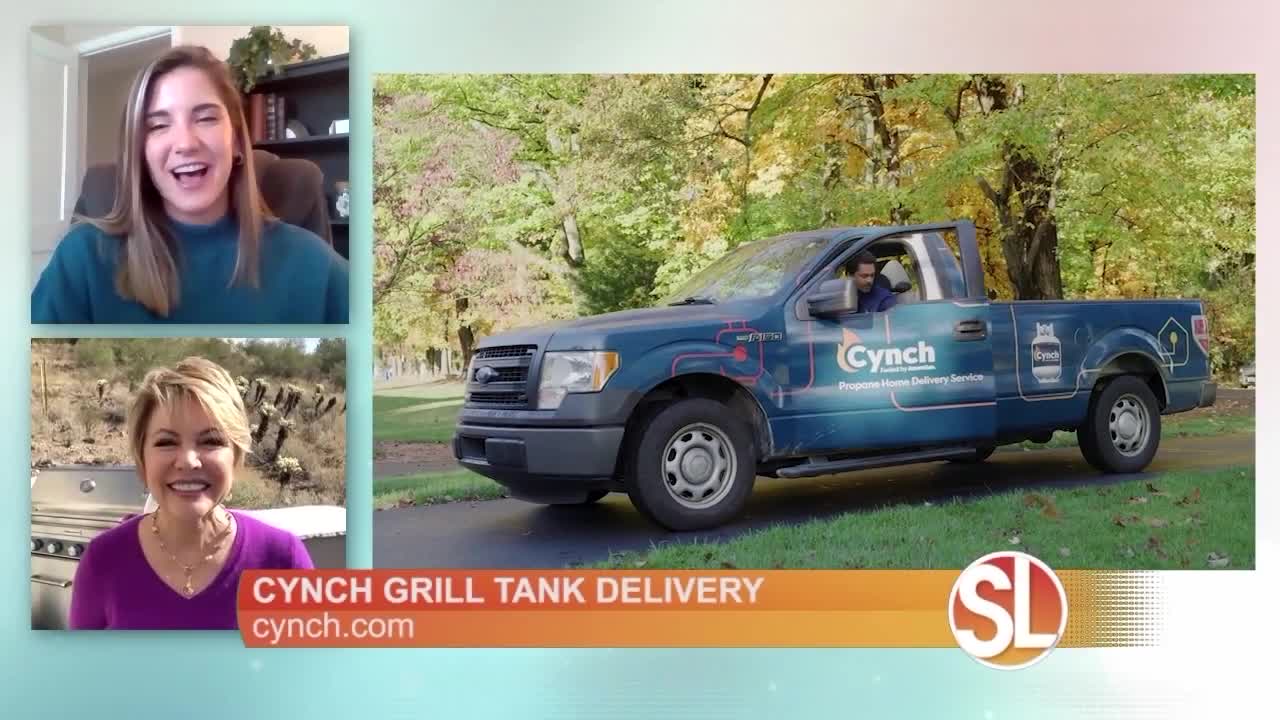 Don't run out of propane with Cynch grill tank home delivery service!