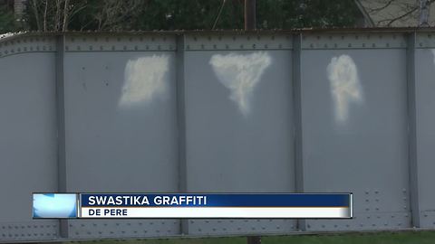 Swastika graffiti causing unease in De Pere