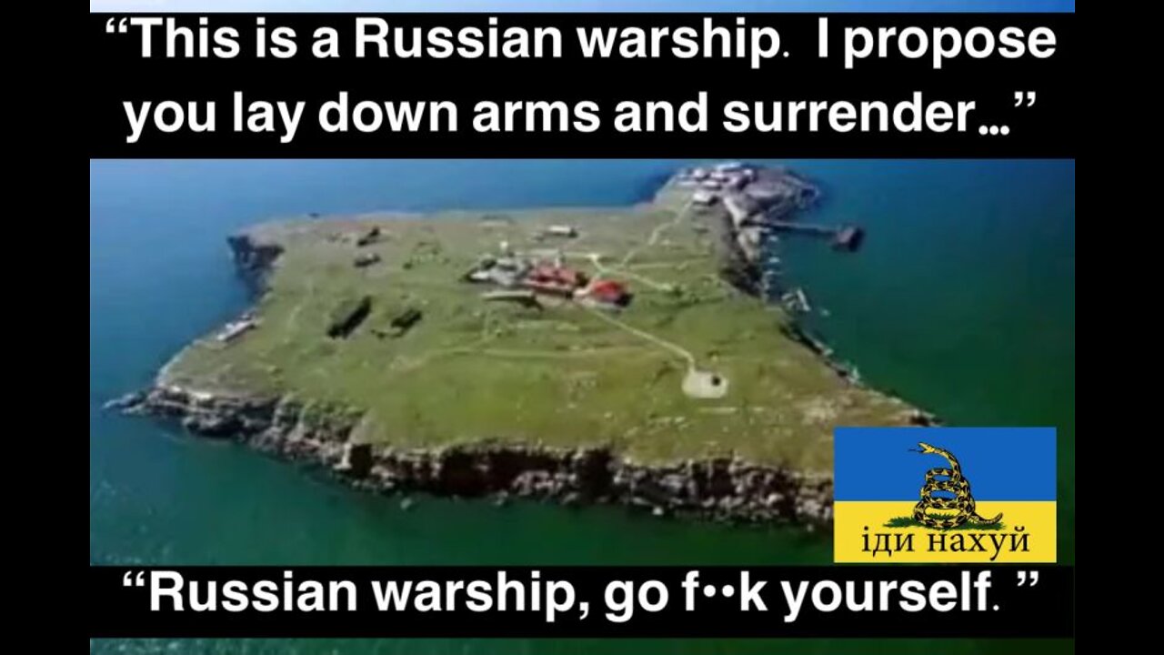 Russian warship approached Snake Island the following video is an account of what happened next.