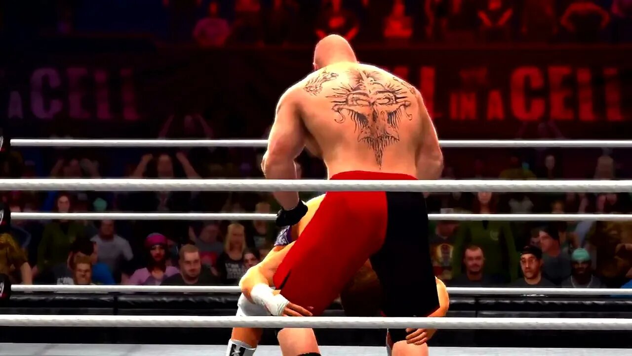 WWE 2K14 Gameplay Brock Lesnar vs Cody Rhodes