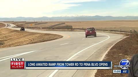 Ramp from Tower to westbound Pena opening Monday