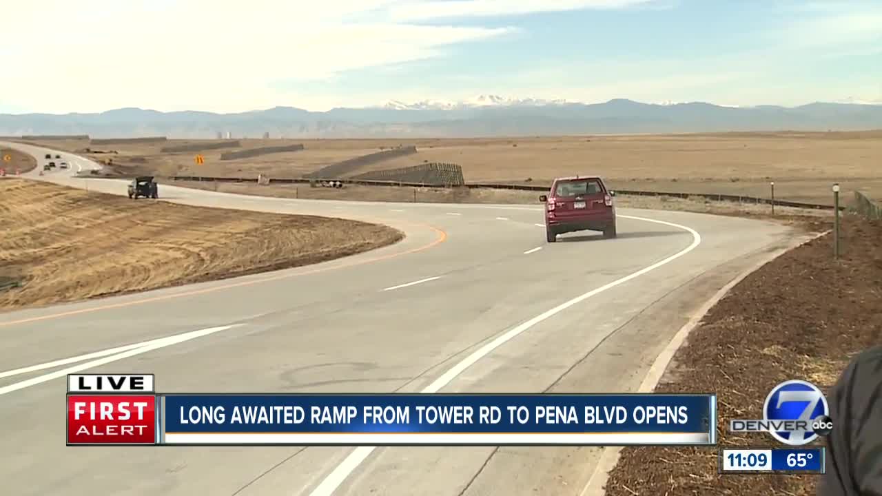 Ramp from Tower to westbound Pena opening Monday