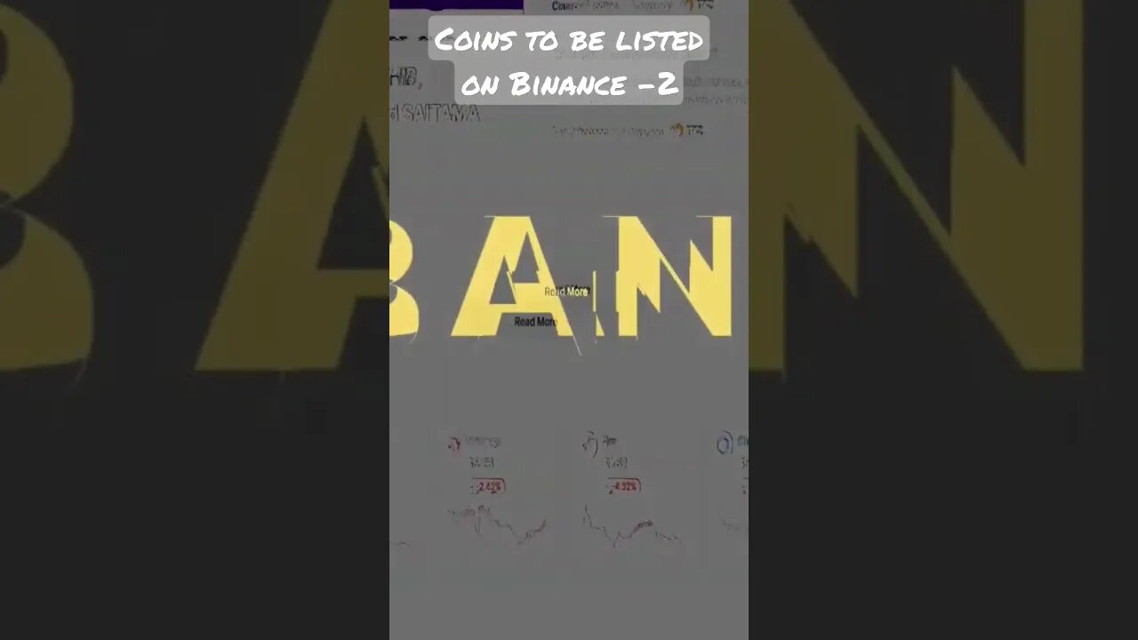 Coins to be listed on Binance soon - 2
