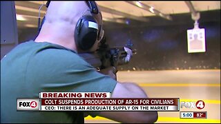 Colt suspends production of AR-15 for civilian market