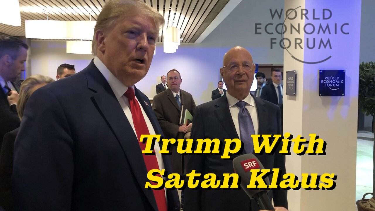 Donald Trump at the WEF With Klaus Schwab