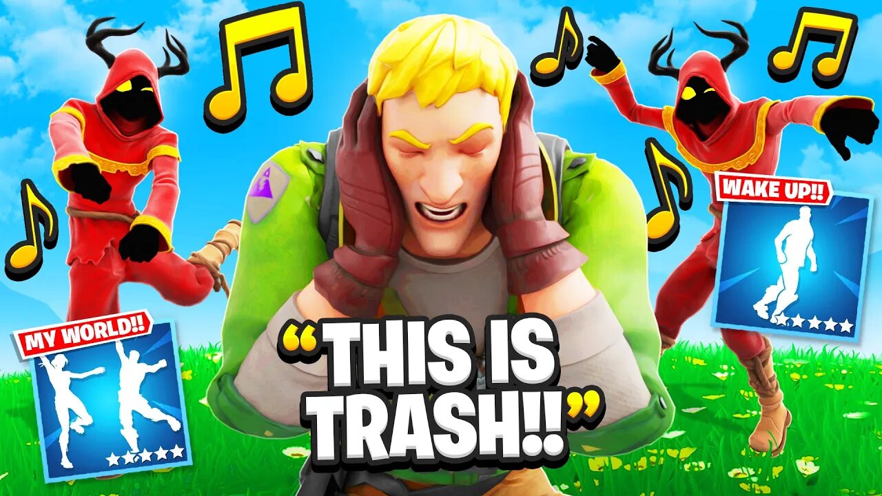 I Trolled With NEW TikTok Emotes! (Wake Up + My World)