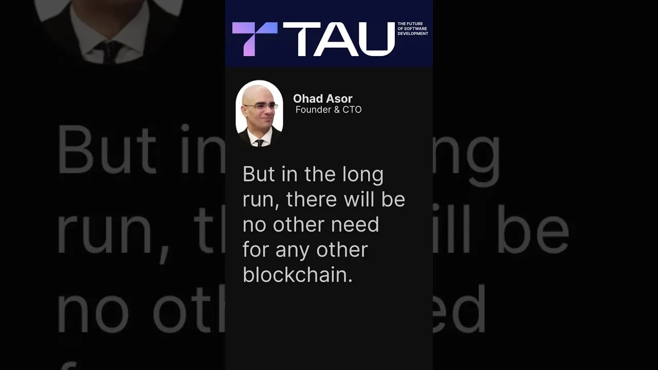 The Only Blockchain You'll Need | TAU 💎