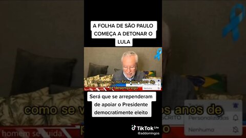 Será que a folha de São Paulo caiu na real?