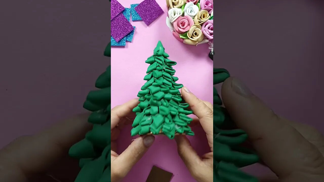 DIY - How to Make Christmas Tree EVA Foam #shorts