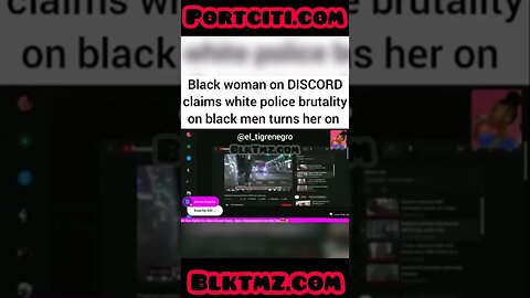 Blk Woman says “Watching White Cops beat Blk men turns her on” 🤦🏾‍♂️