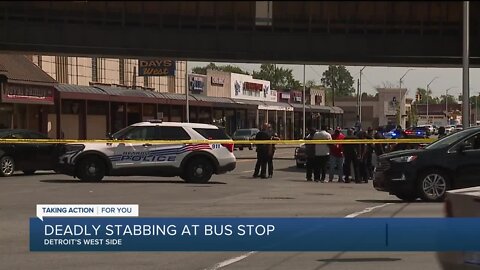 Deadly stabbing at bus stop