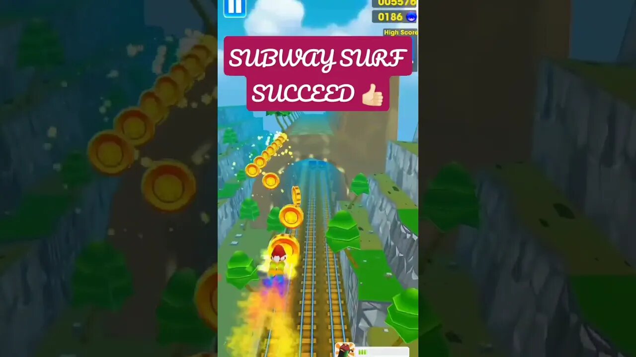 PLAY SUBWAY SURF FINALLY SUCCEED 👍🏻